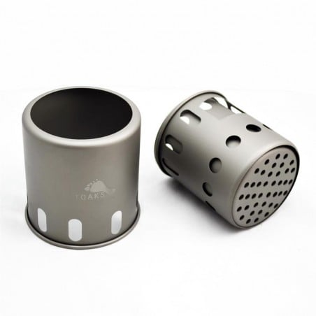 Toaks Titanium Backpacking Wood Burning Stove (Small) - Toaks Titanium Backpacking WooD Burning Stove Small